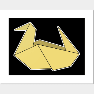 Duck Origami Sticker Style Design Posters and Art